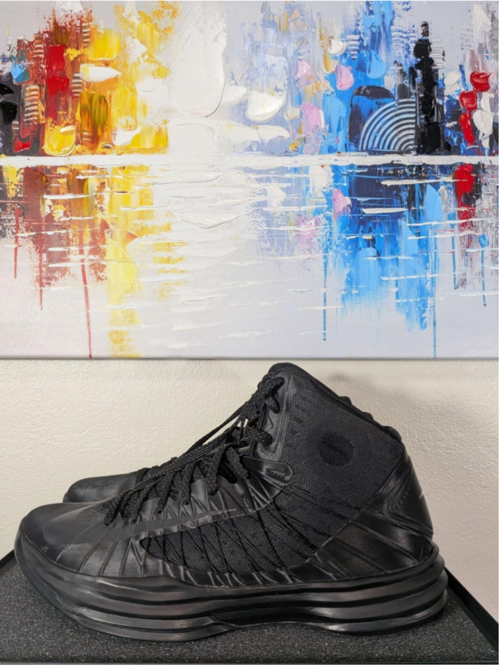 Nike Hyperdunk 2012 Shoes Mens Size 13 Black High Basketball Sneakers 524934-004
